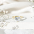 2 Carat Lab Grown Diamond Heart Engagement Ring for Her Lab - ( EF-VS ) - Rosec Jewels