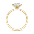 Princess Cut Lab Grown Diamond Ring With Wedding Band Lab - ( EF-VS ) - Rosec Jewels