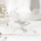 IGI Certified Lab Grown Diamond Three Stone Engagement Ring for Women Lab - ( E-VS1 ) - Rosec Jewels
