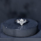 IGI Certified Lab Grown Diamond Three Stone Engagement Ring for Women Lab - ( E-VS1 ) - Rosec Jewels