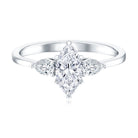 Rosec Jewels-Certified Lab Grown Diamond Three Stone Engagement Ring for Women
