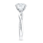 3 Carat Lab Grown Diamond Braided Engagement Ring with Certificate Lab - ( EF-VS ) - Rosec Jewels