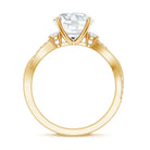 3 Carat Lab Grown Diamond Braided Engagement Ring with IGI Certificate Lab - ( E-VS1 ) - Rosec Jewels