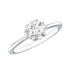 1 Carat Lab Diamond Engagement Ring with IGI Certificate Lab - ( E-VS1 ) - Rosec Jewels