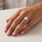IGI Certified 2 Carat Lab Grown Diamond Lotus Engagement Ring Lab - ( E-VS1 ) - Rosec Jewels