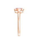 1 CT Lab Grown Pink Diamond Bezel Set Engagement Ring with IGI Certificate E-VS1 - Rosec Jewels