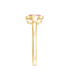 1 CT Lab Grown Pink Diamond Bezel Set Engagement Ring with IGI Certificate E-VS1 - Rosec Jewels
