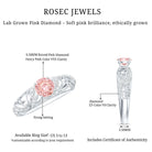 Rosec Jewels-Lab Grown Pink Diamond Vintage Inspired Engagement Ring