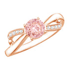 IGI Certified Lab Grown Pink Diamond Classic Engagement Ring E-VS1 - Rosec Jewels