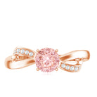 IGI Certified Lab Grown Pink Diamond Classic Engagement Ring E-VS1 - Rosec Jewels