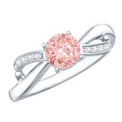 IGI Certified Lab Grown Pink Diamond Classic Engagement Ring E-VS1 - Rosec Jewels