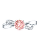 IGI Certified Lab Grown Pink Diamond Classic Engagement Ring E-VS1 - Rosec Jewels