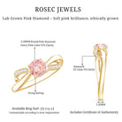 IGI Certified Lab Grown Pink Diamond Classic Engagement Ring E-VS1 - Rosec Jewels