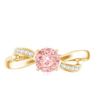 IGI Certified Lab Grown Pink Diamond Classic Engagement Ring E-VS1 - Rosec Jewels