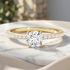 IGI Certified Lab Created Diamond 1 Carat Engagement Ring Lab - ( E-VS1 ) - Rosec Jewels
