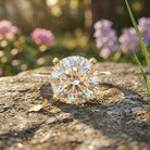 Lab Grown 4 Carat Diamond Solitaire Engagement Ring with IGI Certificate Lab - ( E-VS1 ) - Rosec Jewels