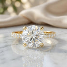 5 Carat Lab Grown IGI Certified Diamond Huge Engagement Ring Lab - ( EF-VS ) - Rosec Jewels