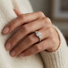 IGI Certified Lab Grown Diamond Three Stone Engagement Ring Lab - ( E-VS1 ) - Rosec Jewels
