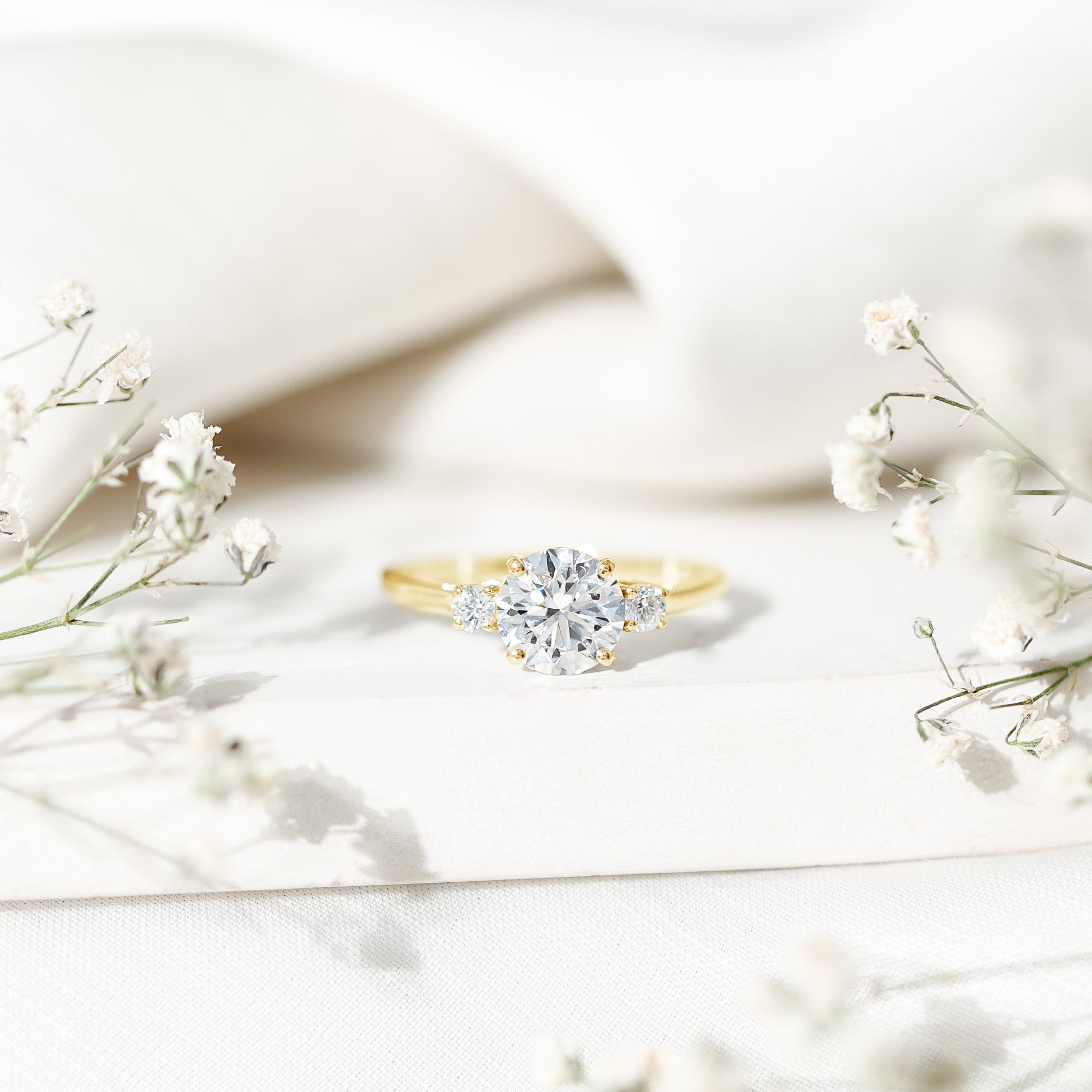 IGI Certified Round Cut Lab Grown Diamond 2 Carat Engagement Ring Lab - ( E-VS1 ) - Rosec Jewels