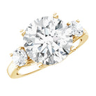 5 Carat Lab Grown Diamond 3 Stone Engagement Ring with IGI Certificate Lab - ( EF-VS ) - Rosec Jewels