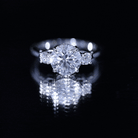 IGI Certified 3 CT Lab Grown Diamond Engagement Ring Lab - ( E-VS1 ) - Rosec Jewels