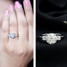 IGI Certified 3 CT Lab Grown Diamond Engagement Ring Lab - ( E-VS1 ) - Rosec Jewels