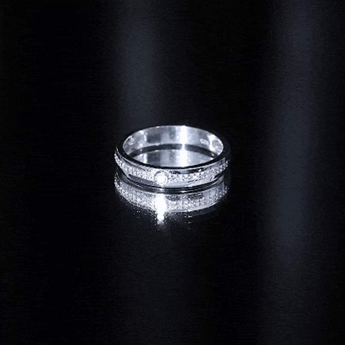 Bezel Set Diamond Unisex Wedding Band Natural - ( HI-SI ) - Rosec Jewels