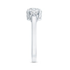 Rosec Jewels-Moissanite Three Stone Round Engagement ring