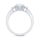 Rosec Jewels-Moissanite Three Stone Round Engagement ring