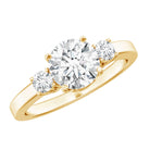 Rosec Jewels-Moissanite Three Stone Round Engagement ring