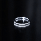 French Pave Diamond Eternity Wedding Ring Natural - ( HI-SI ) - Rosec Jewels