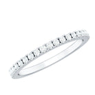 French Pave Diamond Eternity Wedding Ring Natural - ( HI-SI ) - Rosec Jewels