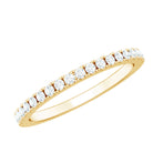 French Pave Diamond Eternity Wedding Ring Natural - ( HI-SI ) - Rosec Jewels