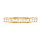 Certified Moissanite Half Eternity Ring D-VS1 - Rosec Jewels