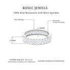 3.5 CT Moissanite Elegant Full Eternity Band Ring in Gold Moissanite - ( D-VS1 ) - Color and Clarity - Rosec Jewels