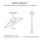 Rosec Jewels-Natural Diamond Promise Ring with Certificate