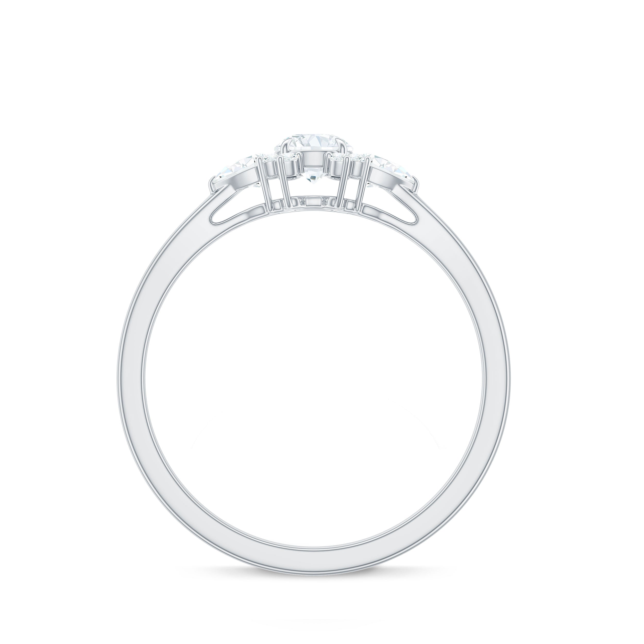 Rosec Jewels-Natural Diamond Promise Ring with Certificate