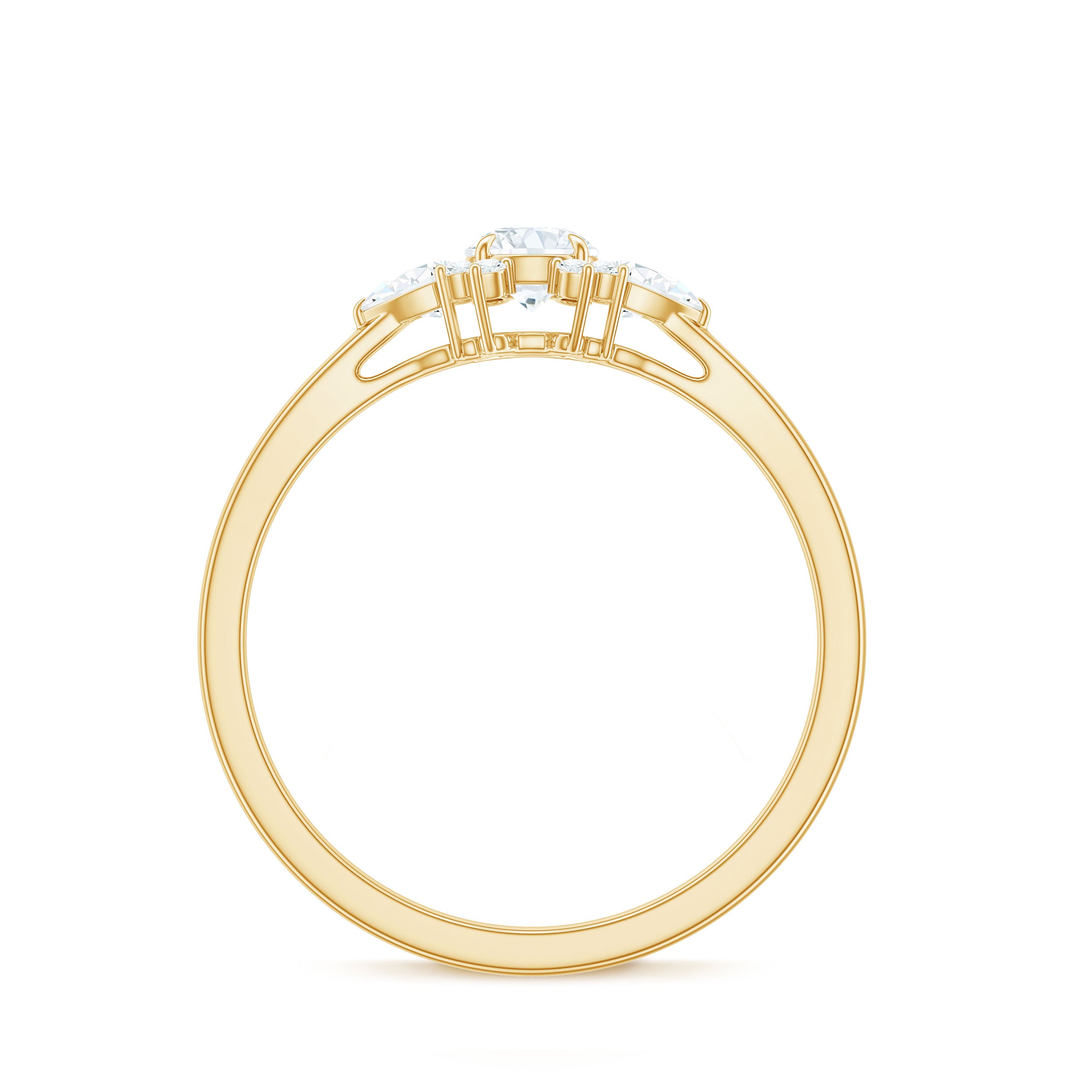 Rosec Jewels-Natural Diamond Promise Ring with Certificate