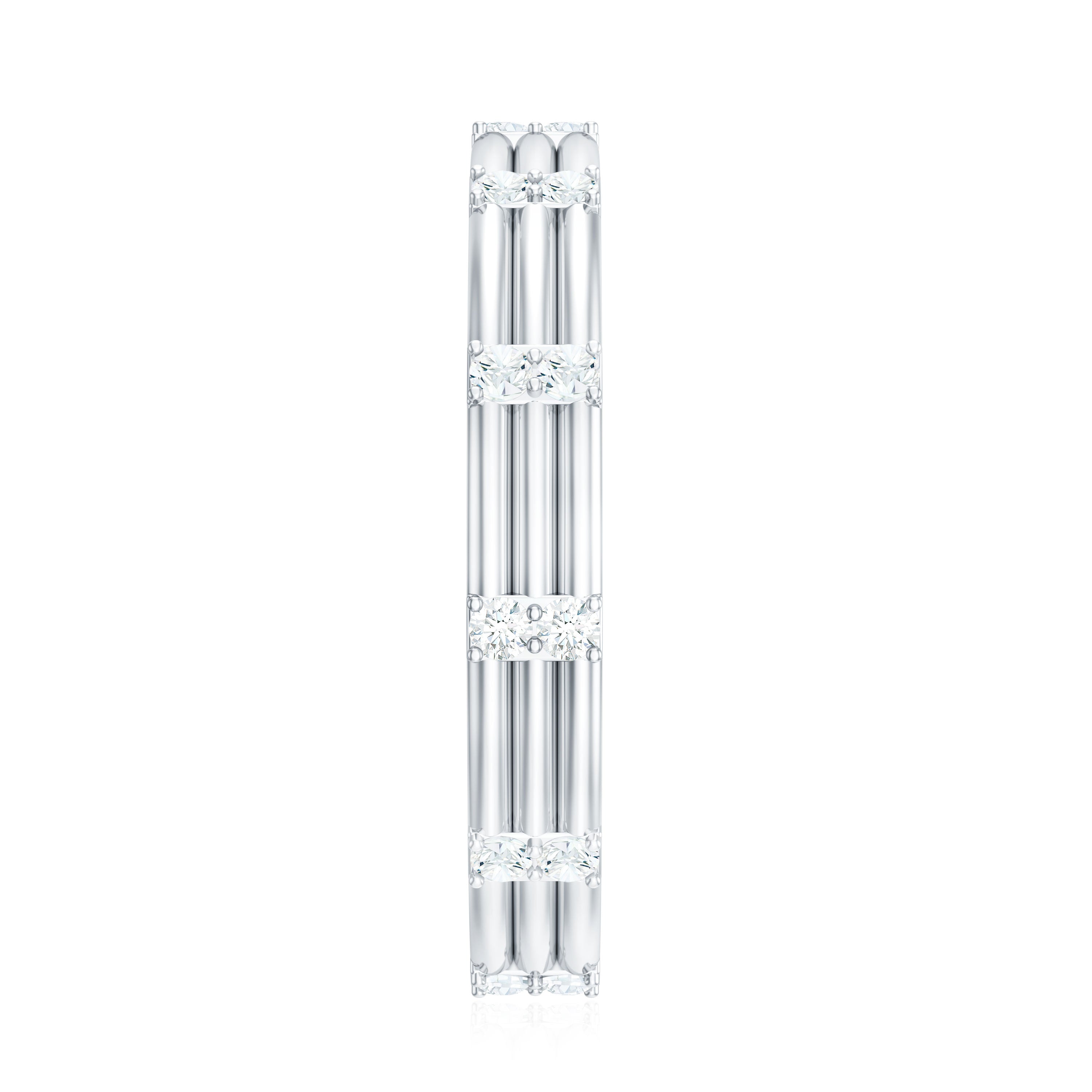 Rosec Jewels-Real Diamond Stackable Band Ring with Certificate