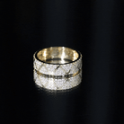 Certified Moissanite Wide Eternity Band Ring D-VS1 - Rosec Jewels