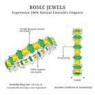Rosec Jewels-Designer Yellow Sapphire and Emerald Eternity Wedding Band