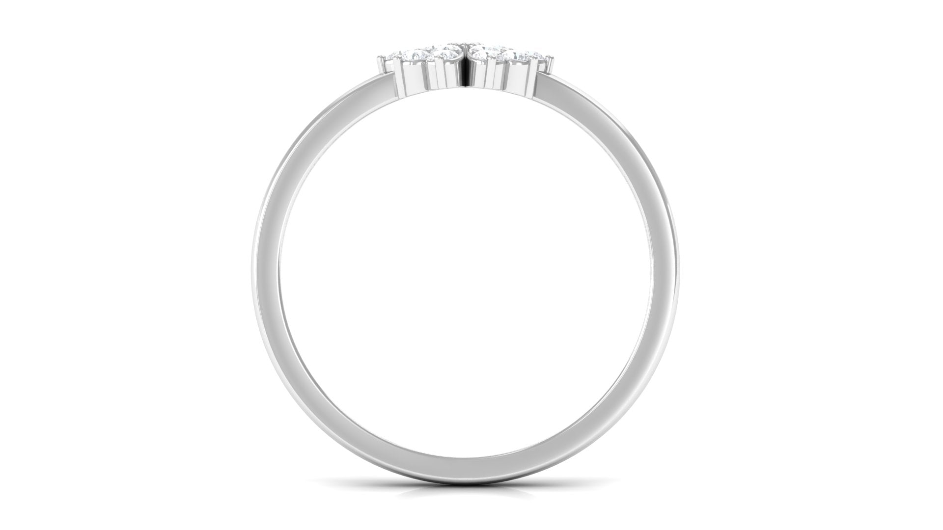 Rosec Jewels-Natural Diamond Flower Promise Ring