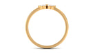 Natural Diamond Flower Promise Ring Natural - ( HI-SI ) - Rosec Jewels