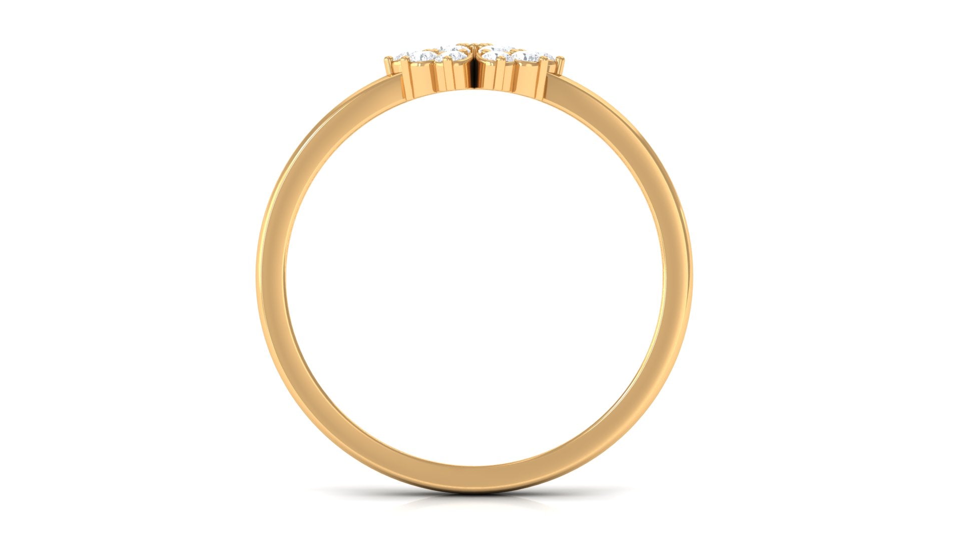 Rosec Jewels-Natural Diamond Flower Promise Ring