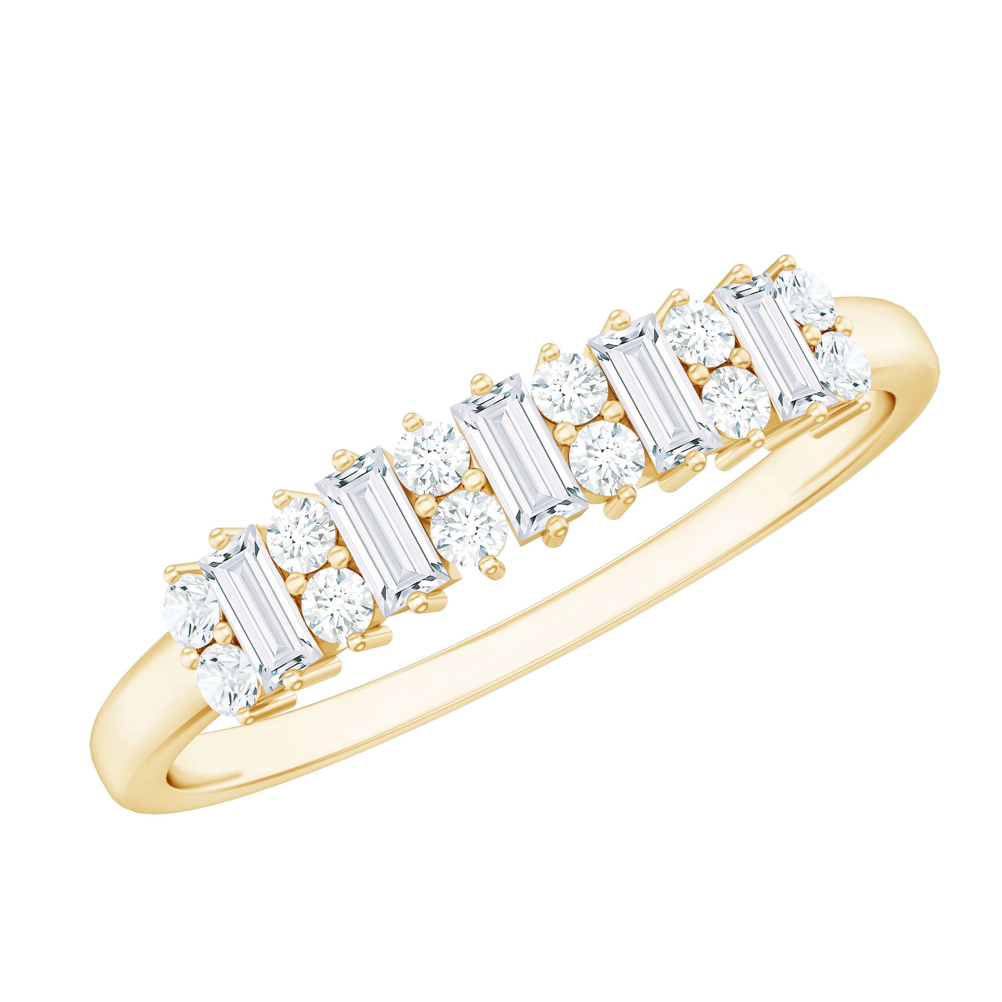 Rosec Jewels-Minimal Natural Diamond Anniversary Ring