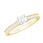 Certified Natural Diamond Promise Ring Natural - ( HI-SI ) - Rosec Jewels