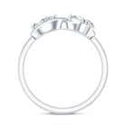 Lab Grown Diamond Toi Et Moi Promise Ring with Infinity Knot Lab - ( EF-VS ) - Rosec Jewels