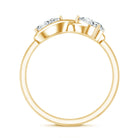 Lab Grown Diamond Toi Et Moi Promise Ring with Infinity Knot Lab - ( EF-VS ) - Rosec Jewels