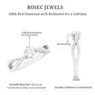 Rosec Jewels-Minimal Diamond Engagement Ring with Crossover Shank