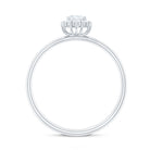 Rosec Jewels-Minimal Real Diamond Engagement Ring with Halo